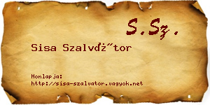 Sisa Szalvátor névjegykártya